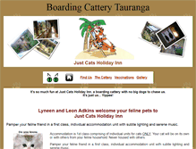 Tablet Screenshot of justcats.net.nz